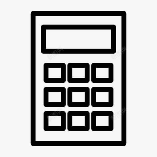 计算器计算计数图标svg_新图网 https://ixintu.com 商业公司 如何 计数 计算 计算器