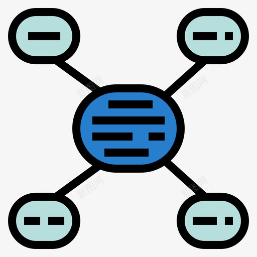 建构主义知识管理3线性色彩图标svg_新图网 https://ixintu.com 建构主义 知识管理3 线性色彩