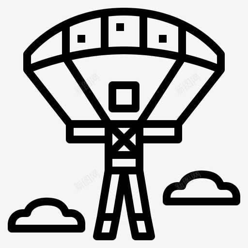 滑翔伞降落伞xtreme图标svg_新图网 https://ixintu.com xtreme 滑翔伞 降落伞