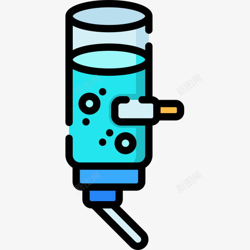 饮水机宠物18线性颜色图标svg_新图网 https://ixintu.com 宠物18 线性颜色 饮水机