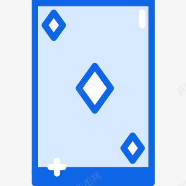 扑克游戏55蓝色图标图标