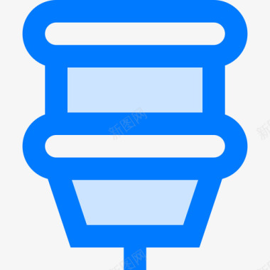 水箱办公室89蓝色图标图标