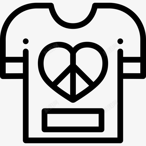 衬衫和平人权7直系图标svg_新图网 https://ixintu.com 和平人权7 直系 衬衫