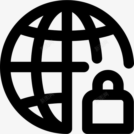 锁定互联网安全34概述图标svg_新图网 https://ixintu.com 互联网安全34 概述 锁定