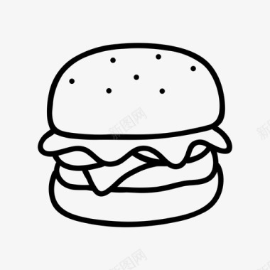 汉堡烹饪快餐图标图标