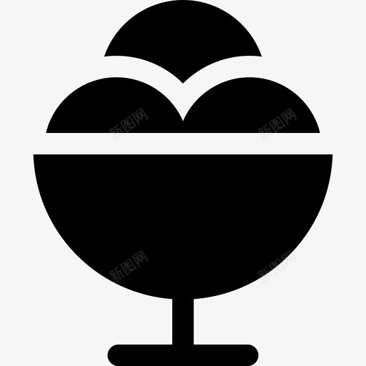 冰淇淋生日和派对3填充图标svg_新图网 https://ixintu.com 冰淇淋 填充 生日和派对3