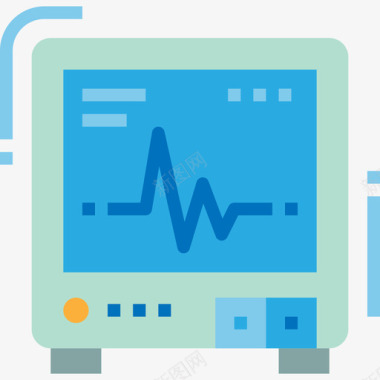 监视器医用116扁平图标图标