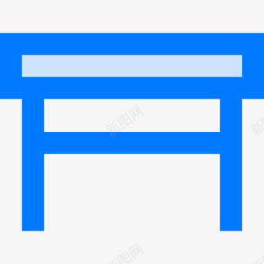 餐桌厨房42蓝色图标图标