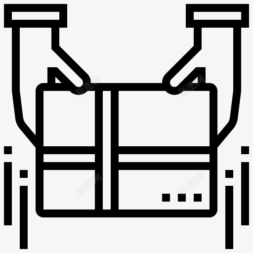 发送包裹取货图标svg_新图网 https://ixintu.com 你 包裹 发送 取货 接收 送货线
