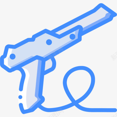 枪八十年代16蓝色图标图标