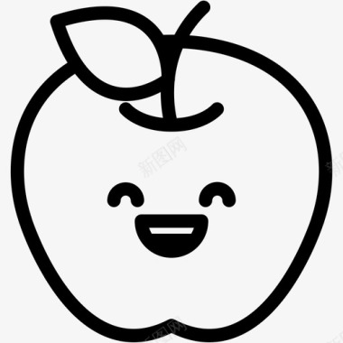 笑苹果表情图标图标