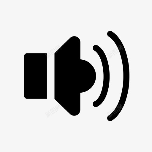 低音频ui用户界面图标svg_新图网 https://ixintu.com ui ux 低音频 用户界面 音量降低
