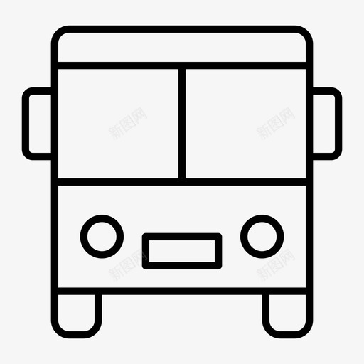 公共汽车交通工具旅游巴士图标svg_新图网 https://ixintu.com 交通工具 公共汽车 图标 旅游巴士 车辆