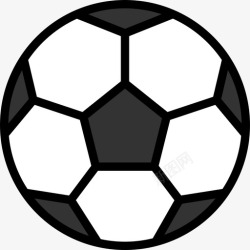 线性足球足球足球24线性颜色图标高清图片
