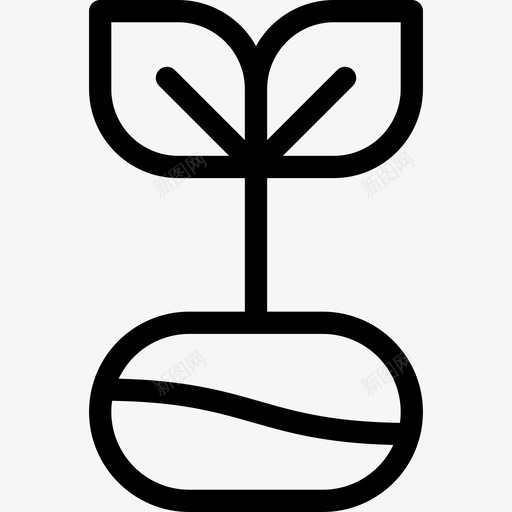 植物咖啡和茶2线性图标svg_新图网 https://ixintu.com 咖啡和茶2 植物 线性