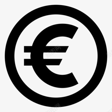 欧元符号货币符号欧洲货币图标图标