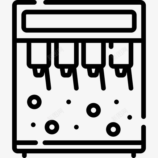 软饮料自动售货机3线性图标svg_新图网 https://ixintu.com 线性 自动售货机3 软饮料