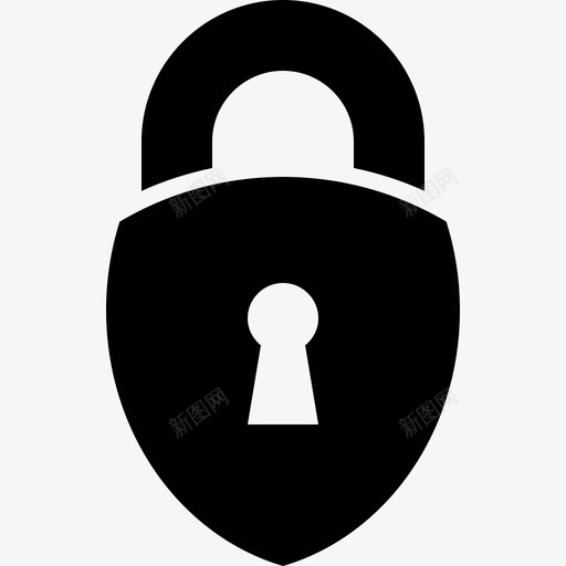 复古安全锁钥匙孔键槽图标svg_新图网 https://ixintu.com 复古安全锁 安全实心图标 通行钥匙 钥匙孔 键槽 限制