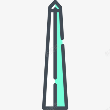 布宜诺斯艾利斯方尖碑纪念碑18双色图标图标