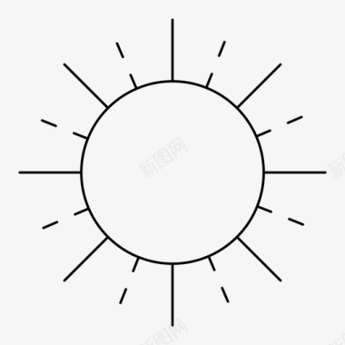 太阳气候预报图标图标