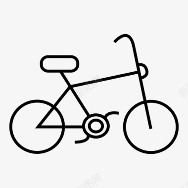 自行车推自行车交通工具图标图标