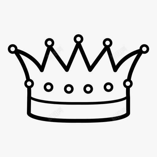 皇冠君主君主制图标svg_新图网 https://ixintu.com 君主 君主制 皇冠 皇室