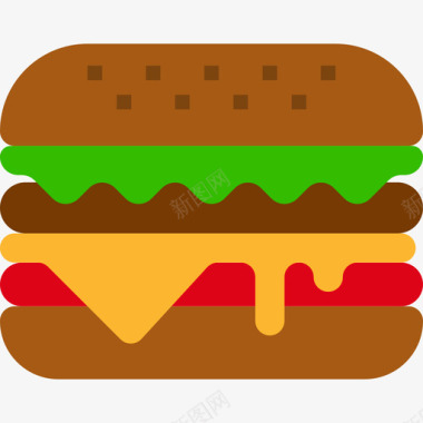 汉堡食物100平的图标图标
