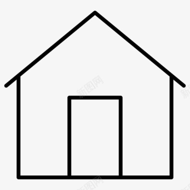 房子抽象的图标图标