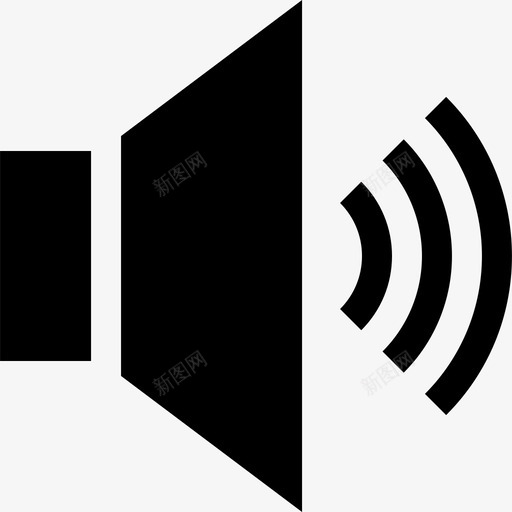 音量电视3已填充图标svg_新图网 https://ixintu.com 已填充 电视3 音量