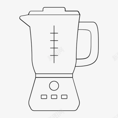 搅拌机咖啡师饮料图标图标