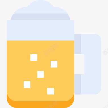 啤酒生日派对24平淡图标图标