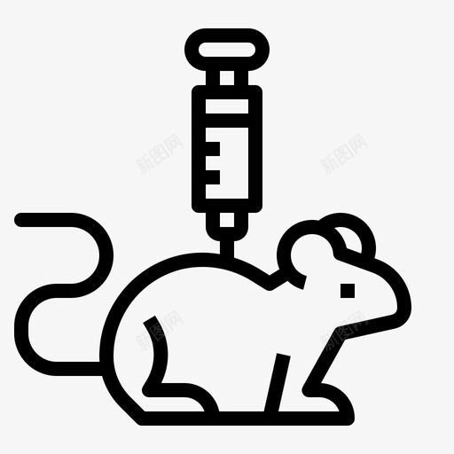 老鼠动物动物实验图标svg_新图网 https://ixintu.com 动物 动物实验 实验室 教育 科学 科学大纲 老鼠