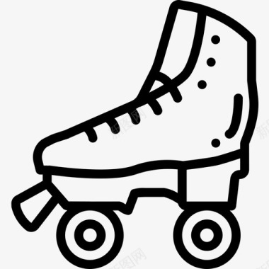溜冰鞋八十年代13岁直线型图标图标