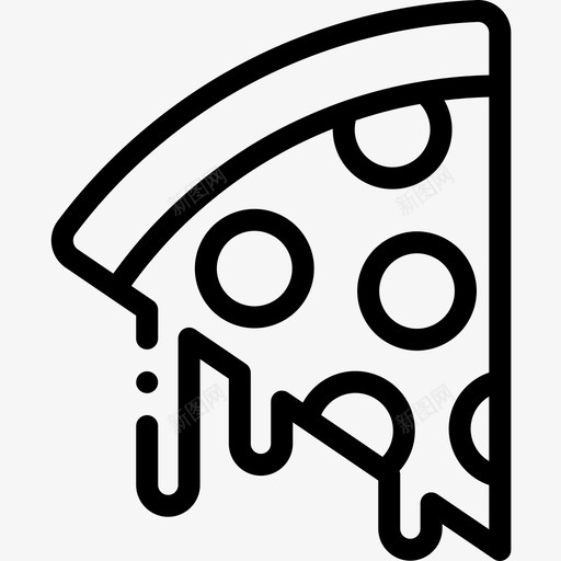 披萨片派对和庆祝15直系图标svg_新图网 https://ixintu.com 披萨片 派对和庆祝15 直系