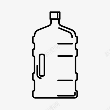 塑料瓶瓶装水图标图标