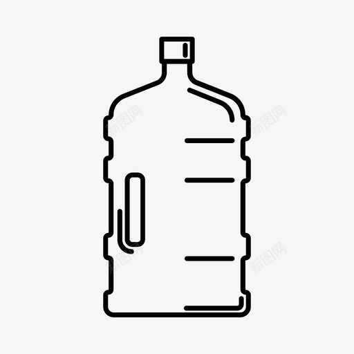 塑料瓶瓶装水图标svg_新图网 https://ixintu.com 塑料瓶 瓶装水