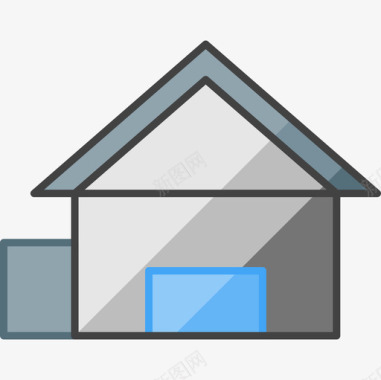 住宅房地产101线性颜色图标图标