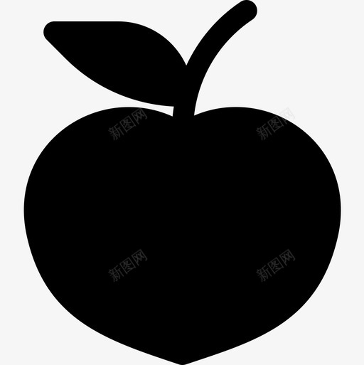 桃子水果和蔬菜18填充图标svg_新图网 https://ixintu.com 填充 桃子 水果和蔬菜18