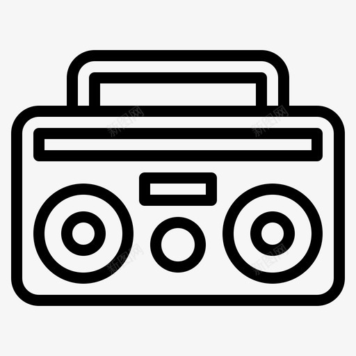 收音机电音乐图标svg_新图网 https://ixintu.com 收音机 歌曲 电 聚会 音乐