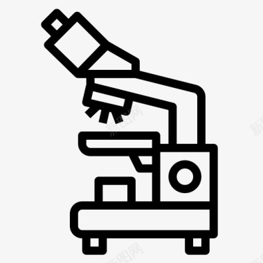 显微镜教育医学图标图标