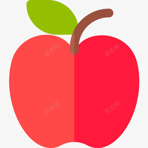 苹果水果和蔬菜16扁平图标svg_新图网 https://ixintu.com 扁平 水果和蔬菜16 苹果