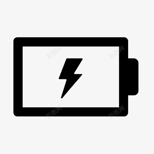 充电电池空图标svg_新图网 https://ixintu.com 充电 电池 空 符号图标集3