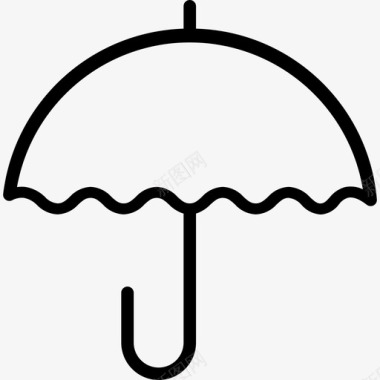 伞物流31直线型图标图标