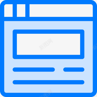 浏览器营销31蓝色图标图标