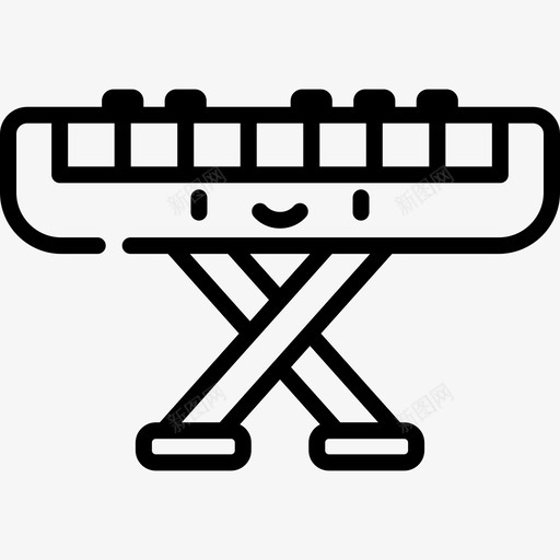 键盘音乐商店8线性图标svg_新图网 https://ixintu.com 线性 键盘 音乐商店8
