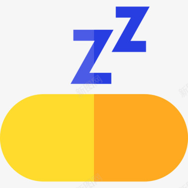 药物睡眠时间4平淡图标图标