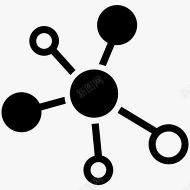 共享社区网络连接图标图标