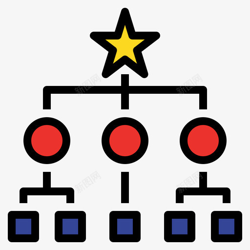 组织知识管理3线条色彩图标svg_新图网 https://ixintu.com 知识管理3 线条色彩 组织