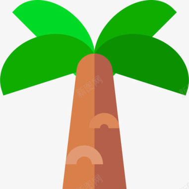 棕榈树自然54平坦图标图标