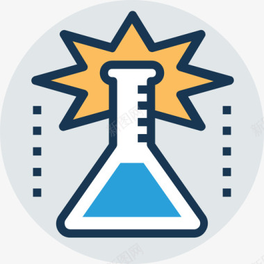 试管科学技术9线色图标图标